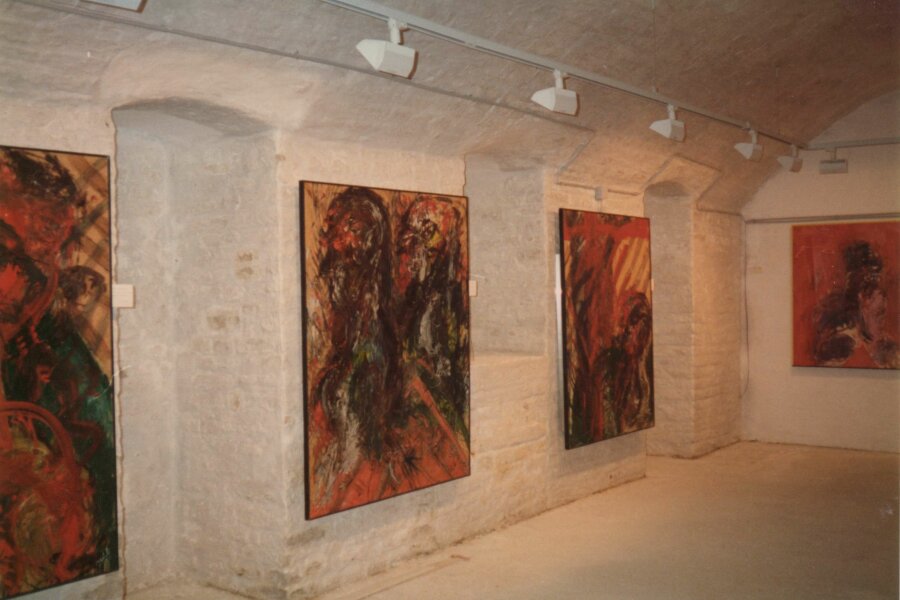 fotografie instalace z předchozí výstavy